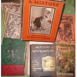 CARTOON interest; misc. vols 19th/20th c., various cartoonists to incl. Hood, H. M. Bateman et al (1