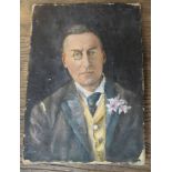 OIL PAINTING / POLITICS: portrait of Rt. Hon. Joseph Chamberlain, M.P. [1836-1914], Secretary of