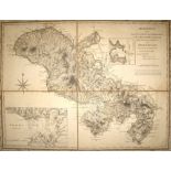 MARTINIQUE / MAP. JEFFERYS (Thomas) "Martinico done from Actual Observations . . . Made by English