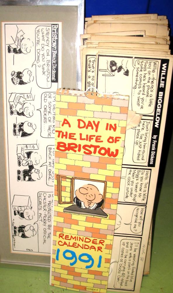 [CARTOONS] DICKENS (Frank) collection of original strip cartoons, incl. "Bristow," "Willie