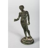 A MINIATURE GRAND TOUR BRONZE. 4ins high.