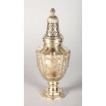 A GOOD CONTINENTAL .800 CLASSICAL DESIGN SUGAR CASTOR.