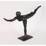 AFTER DEGAS THE BALLET DANCER. Signed. 11ins high.