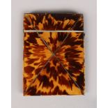 A TORTOISESHELL CARD CASE.