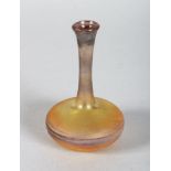 A SMALL ROMAN GLASS VASE. 4ins high.