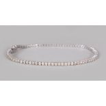 AN 18CT WHITE GOLD DIAMOND BRACELET of 2.4CTS.