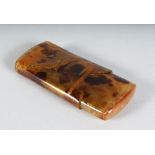 A TORTOISESHELL CIGAR CASE.