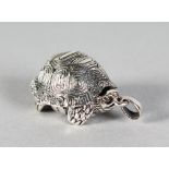 A .925 SILVER NOVELTY TORTOISE.