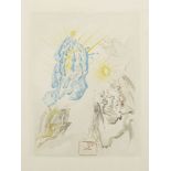 Salvador Dali (1904-1989) Spanish. "The Apotheosis of the Virgin Mary", Divine Comedy, Print, 9.5" x