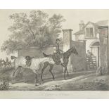 After Carle Vernet (1758-1836) French. "L'entre a L'Ecurie", Engraved by Jazet, 15" x 20",