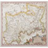 Thomas Kitchen (1718-1784) British. "Middlesex", Map, 7.25" x 7.5".