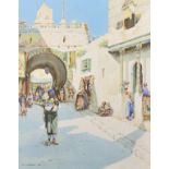 A...Hayward (19th-20th Century) British. A Middle Eastern Street Scene with Figures, Watercolour,