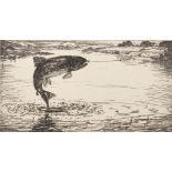 George Marples (1869-1939) British "Caught", Etching, Signed and Inscribed in Pencil, Unframed, 3" x