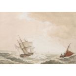 Lieutenant Colonel Henry Samuel Davis (fl.1827-1845) British. "Shipping in a Choppy Sea",