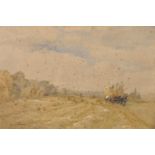 George A... Lucas (act.1863-1899) British. 'Harvesting', a Cart Pulling a Harvest of Hay,