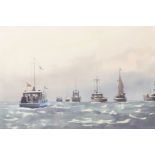 Sydney Vale (1916-1991) British. '50th Anniversary, Dunkirk', Watercolour, Signed, 14" x 20.25".