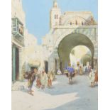 A...Hayward (19th-20th Century) British. A Middle Eastern Scene with Figures, Watercolour, Signed