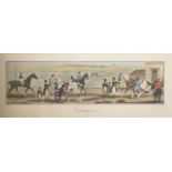 After James Pollard (1792/97-1867) British. "Coming In", A Steeple Chase, Lithograph, 3.5" x 13",