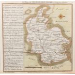William Henri Toms (c.1700-c.1755) British. A Map of Hertfordshire, Published by WH Toms 1743, 6.25"