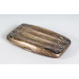 A STERLING SILVER CIGAR CASE for four cigars.