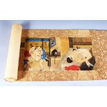 MANNER OF CHOSHUN EROTIC HAND SCROLL. 9ft long x 11.5ins.