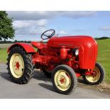 A 1961 PORSCHE JUNIOR RED SINGLE CYLINDER TRACTOR, Engine and Serial Number: 109-16064, 1