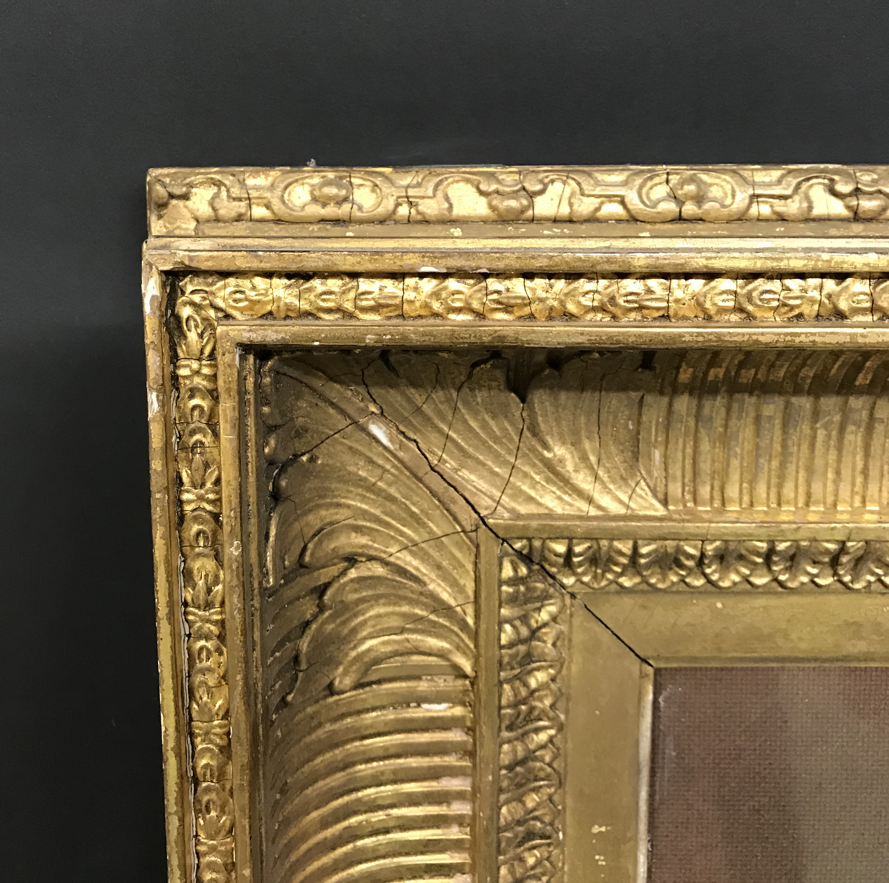 19th Century English School. A Gilt Composition Frame, with inset glass, 17.5" x 14" (rebate).