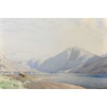 William Heaton Cooper (1903-1995) British. "Early Morning Buttermere", Watercolour, Signed, and