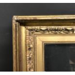 19th Century English School. A Carved Giltwood Frame, with inset glass, 25" x 20" (rebate).