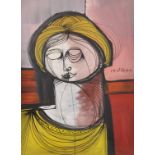Vittorio Maria Di Carlo (1937/39-2015) Italian. "Figura", Study of a Young Girl, Oil on Canvas,