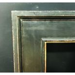 20th Century Italian School. A Painted Black Frame with Gilded Slip, 10.5" x 4" (rebate).