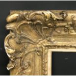 19th Century French School. A Louis XV Style Carved Giltwood Frame, 31.75" x 25.75" (rebate).