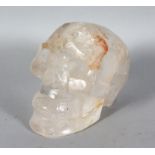 A ROCK CRYSTAL SKULL. 5.5ins high.