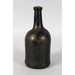 A 19TH CENTURY DARK GREEN WINE OR BRANDY BOTTLE, with hand applied lip (some surface wear). 9.5ins