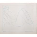 Follower of Henri Matisse (1869-1954) French. A Reclining Nude, Lithograph, bears a Signature and