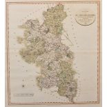 John Carey (17th - 18th Century) British. "A Map of Buckinghamshire, Divided into Hundreds",