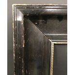 20th Century North European School. A Black Frame with a Gilt Slip, 22.5" x 18.5" (rebate).