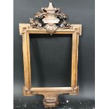 19th Century Italian School. A Carved Altar Frame, 13" x 10" (rebate), overall 25.25" x 13.5".