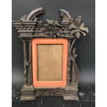 19th Century Italian School. A Carved Wood Altar Frame, 12" x 8.25" (rebate), overall 20.5" x 16.