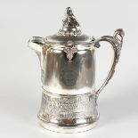 A LARGE PLATED SHOOTING TROPHY "WINE OR WATER JUG", with liner, REEDS & BARTON SHOOTING TROPHY (
