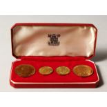 JERSEY 1966, FOUR COINS.