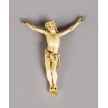 A GOOD EUROPEAN IVORY CRUCIFIX. 4.5ins high