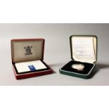 A 1990 SILVER PROOF FIVE PENCE COIN SET and 2001 UNITED KINGDOM SILVER PROOF TWO POUND, Wireless