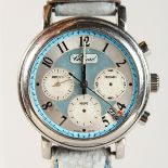 A CHOPARD CHRONOGRAPH WRISTWATCH, signed to the case "Elton John Aids Foundation", with sweep