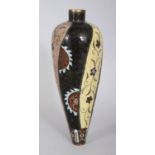 A JAPANESE MEIJI PERIOD CLOISONNE VASE, of unusual high-shouldered tapering form, the sides with