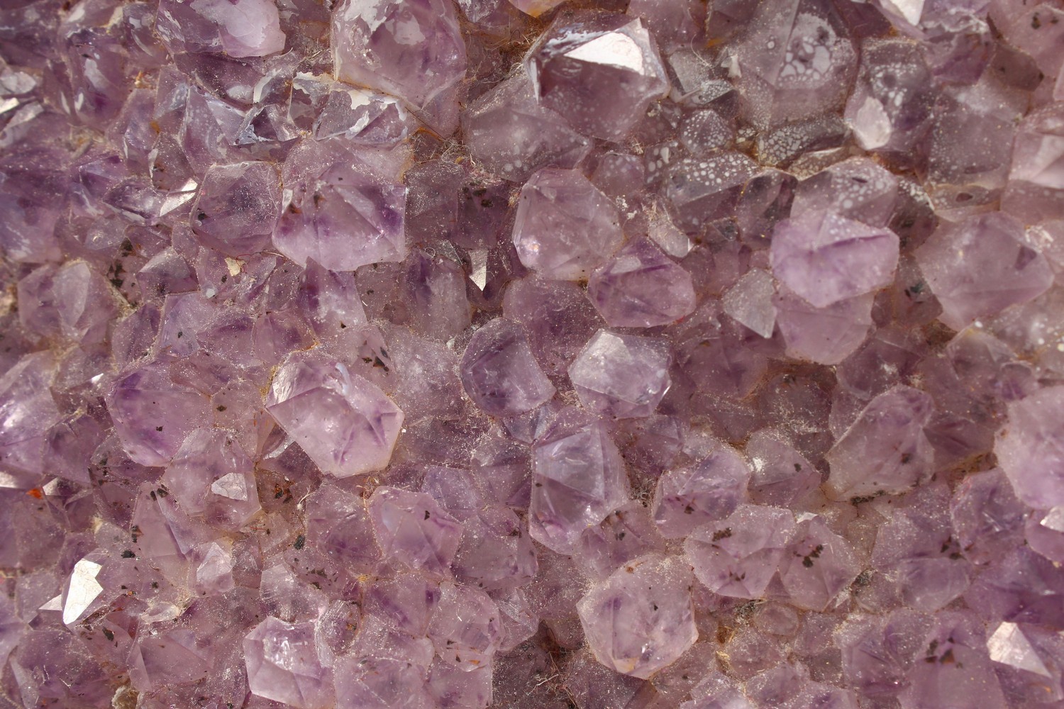 TWO AMETHYST CRYSTAL FRAGMENTS. 9ins wide and smaller. - Image 2 of 4