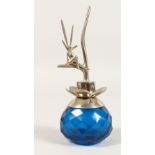 A VAN CLEEF & ARPELS BLUE PIXIE SCENT BOTTLE.