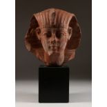 A LOUVRE COPY OF AN ANTIQUITY, bust of a sphinx. 13.5ins high.