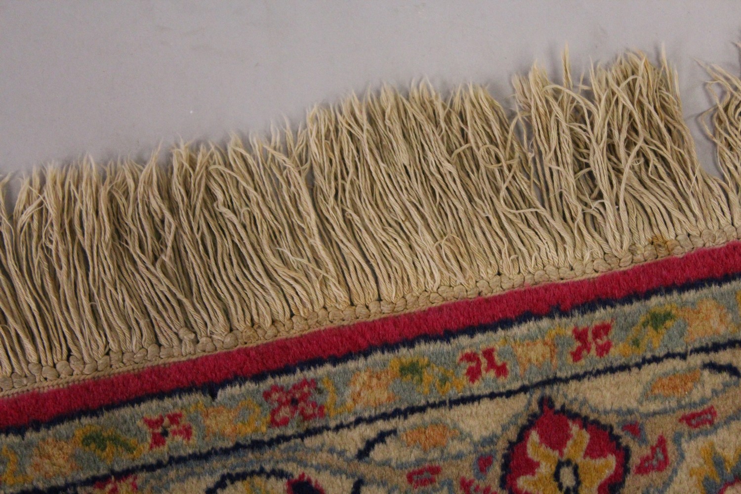 A PERSIAN RUNNER RUG, with central ground, on a rose ground. 6ft 5ins x 3ft. - Image 3 of 6