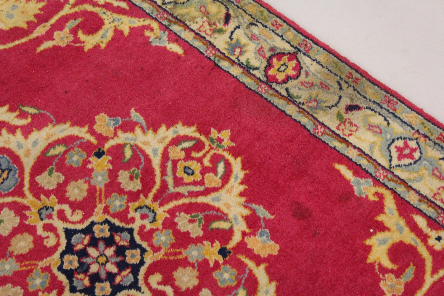 A PERSIAN RUNNER RUG, with central ground, on a rose ground. 6ft 5ins x 3ft. - Image 2 of 6